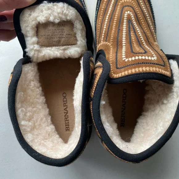 NEW Bernardo Drea Embroidered Bootie Black Brown Tobacco Suede Women's Size 7.5 - Picture 13 of 13